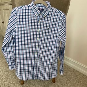 Boys Plaid Vineyard Vines Shirt